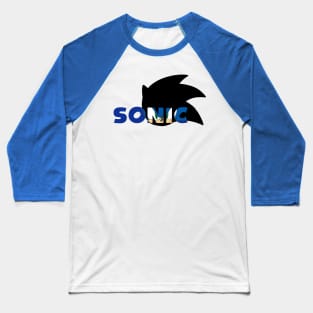 Sonic The Hedgehog Logo w/ Face Baseball T-Shirt